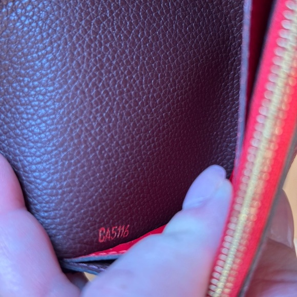 Louis Vuitton Emilie Wallet Cerise Cherry Empreinte Leather Spain w/ COA! - Picture 16 of 16
